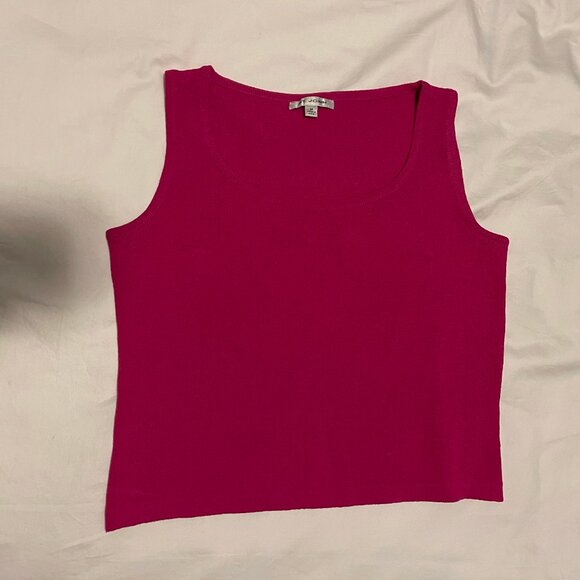 St John Knit Sleeveless Sweater Shell - Picture 2 of 4